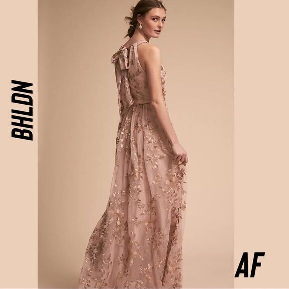 BHLDN ANTONIA DRESS NEW SIZE 10 ROSE GOLD - Picture 2 of 8